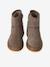 Boots fille cuir zippées taupe 4 - vertbaudet enfant 