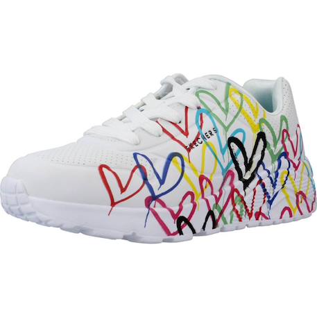 Baskets enfant fille légère souple Blanc+Blanc multicolore 10 - vertbaudet enfant 