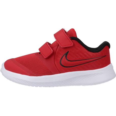 Baskets enfant garçon en cuir Rouge 2 - vertbaudet enfant 