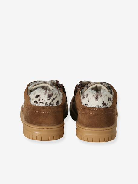 Baskets fille cuir à lacets beige+marron 9 - vertbaudet enfant 