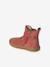 Boots bébé fille cuir zippées brun+jaune d'or+marine+vieux rose 19 - vertbaudet enfant 