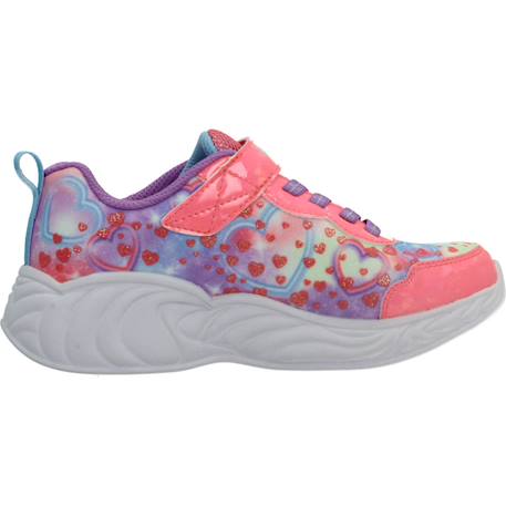 Baskets enfant fille légère souple Multicolore rose+Violet marine 1 - vertbaudet enfant 