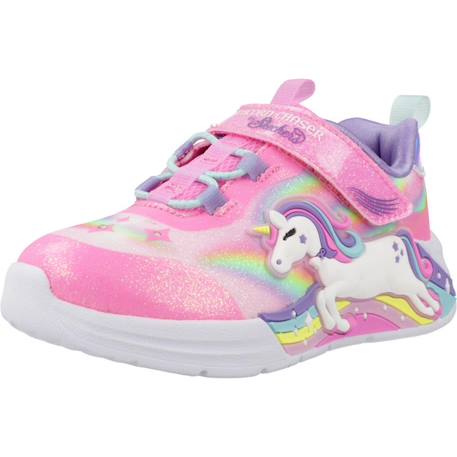 Basket unicorn chaser Rose multicolore+Rose pkmt+Violet 4 - vertbaudet enfant 
