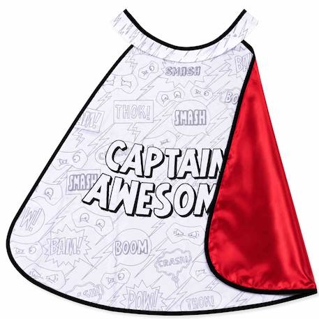 Cape à colorier réversible super héros Rouge 2 - vertbaudet enfant 