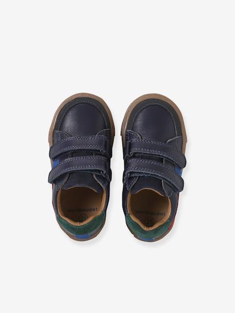 Baskets bébé garçon cuir à scratchs écru+lot blanc+marine 15 - vertbaudet enfant 