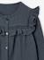 Chemise manches longues fille bleu ardoise+rose poudré+vanille 4 - vertbaudet enfant 