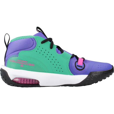 Baskets enfant garçon en cuir Violet 1 - vertbaudet enfant 