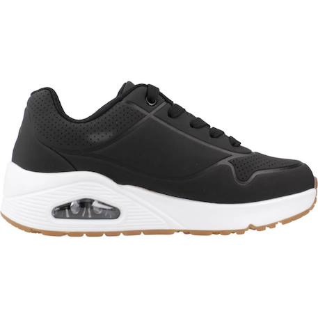 Baskets enfant fille légère souple Blanc+Noir 7 - vertbaudet enfant 