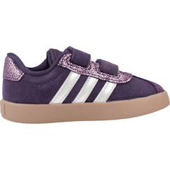 Chaussures-Basket bébé fille en cuir court velcro