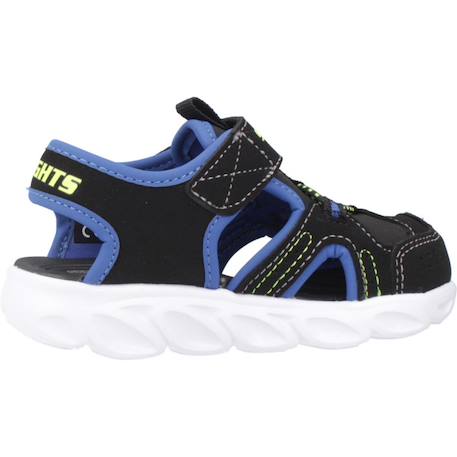 Sandales bébé garçon en textile légère souple Bleu marine+Noir et citron 7 - vertbaudet enfant 