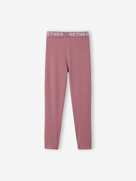 Legging fille essentiel anthracite+vert sauge+vieux rose 10 - vertbaudet enfant 