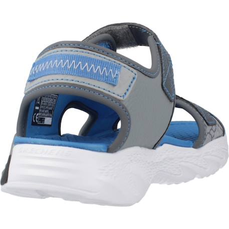 Sandales enfant garçon légère souple Gris ccbl+Gris et bleu+Noir 9 - vertbaudet enfant 