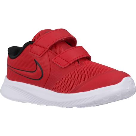 Baskets enfant garçon en cuir Rouge 5 - vertbaudet enfant 
