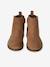 Boots enfant fille cuir et glitter zippées camel+marine 6 - vertbaudet enfant 