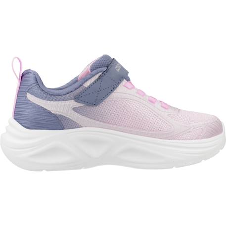 Baskets enfant fille en tricot souple Rose+Violet et aqua 1 - vertbaudet enfant 