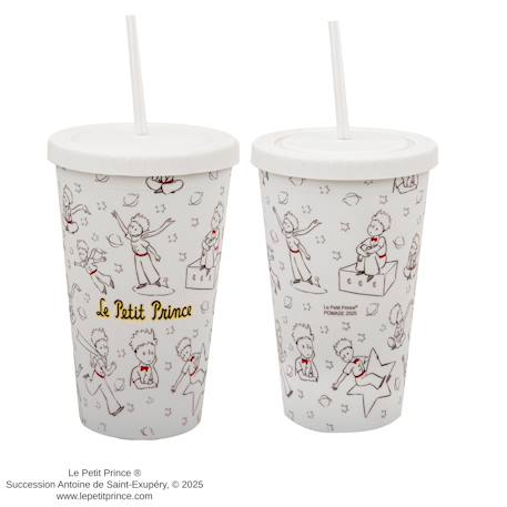 Gobelet tumbler merveilleux voyageur - le petit prince Blanc 4 - vertbaudet enfant 