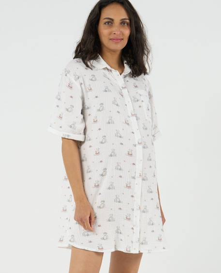 Robe de nuit maternité et allaitement elinor Multicolore 3 - vertbaudet enfant 