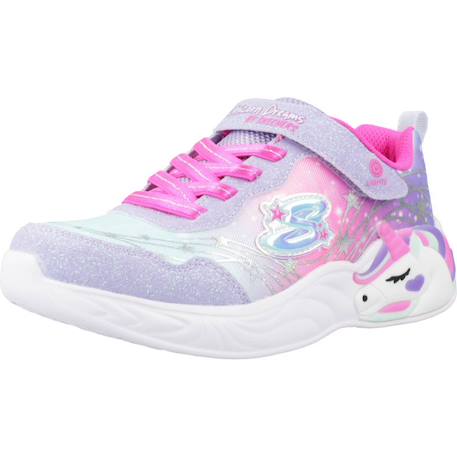 Baskets enfant fille légère souple Rose et turquoise+Violet et rose vif 10 - vertbaudet enfant 