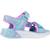 Sandales enfant fille en textile légère confortable Bleu+Bleu blmt+Violet lvmt 1 - vertbaudet enfant 