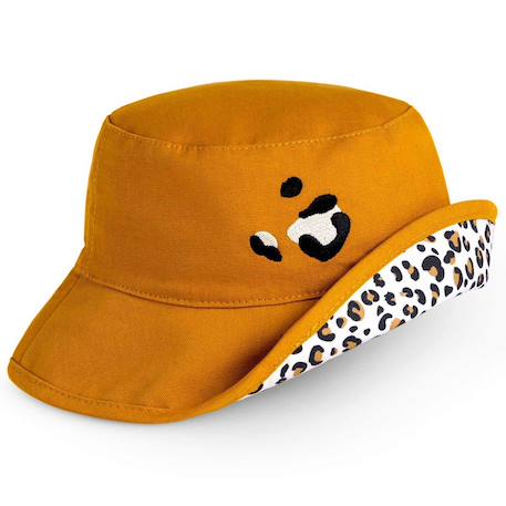 Bob réversible enfant upf50+ coton protection soleil Orange 1 - vertbaudet enfant 
