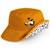 Bob réversible enfant upf50+ coton protection soleil Orange 1 - vertbaudet enfant 