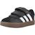 Baskets garçon en cuir à scratch court Noir+Noir black 4 - vertbaudet enfant 