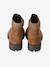 Boots fille cuir zippées marron 4 - vertbaudet enfant 