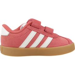 Chaussures-Basket bébé fille en cuir court velcro