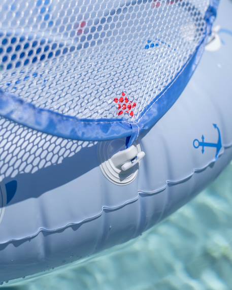 Bouee bebe avec siege et protection contre le soleil - piscine Bleu 3 - vertbaudet enfant 