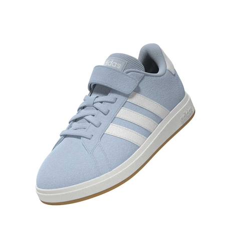 Baskets garçon en cuir à scratch rétro Bleu et noir 3 - vertbaudet enfant 