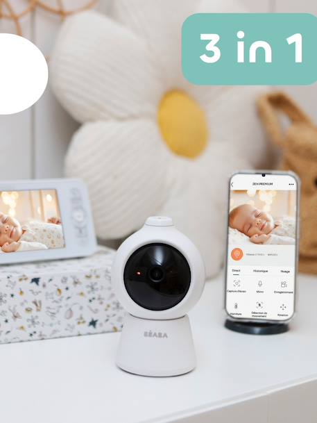 Ecoute bébé vidéo Zen Smart Ai blanc 4 - vertbaudet enfant 