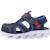 Sandales bébé garçon en textile légère souple Bleu marine+Noir et citron 2 - vertbaudet enfant 
