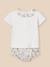 Ensemble t-shirt et bloomer en tissu liberty bébé Liberty elizabeth 1 - vertbaudet enfant 