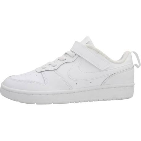 Baskets enfant garçon en cuir court Blanc 2 - vertbaudet enfant 