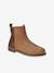 Boots enfant fille cuir et glitter zippées camel+marine 3 - vertbaudet enfant 