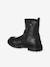 Boots fille cuir zippées noir 3 - vertbaudet enfant 