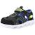 Sandales bébé garçon en textile légère souple Bleu marine+Noir et citron 10 - vertbaudet enfant 