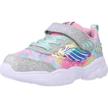 Basket bébé fille textile légère et souple Multicolore argenté+Rose et violet 4 - vertbaudet enfant 