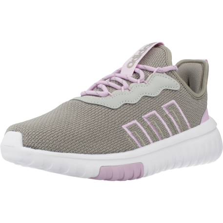Baskets fille en textile à lacets running léger Vert et rose+Vert whtlcpnk 4 - vertbaudet enfant 