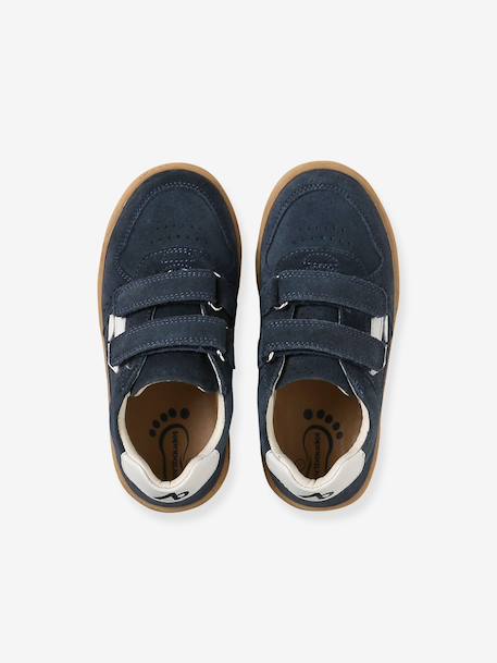 Baskets enfant garçon cuir à scratchs marine 5 - vertbaudet enfant 