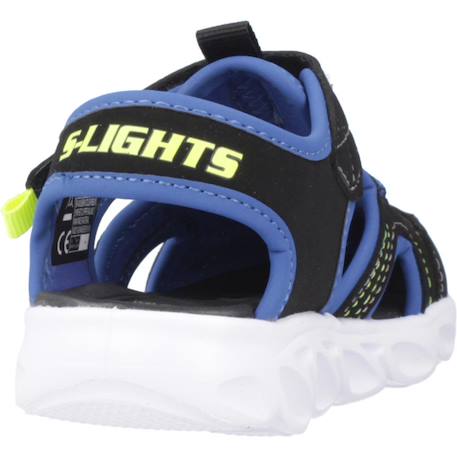 Sandales bébé garçon en textile légère souple Bleu marine+Noir et citron 9 - vertbaudet enfant 