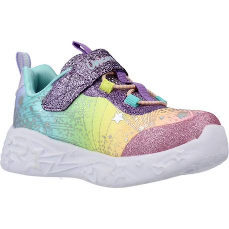 Baskets bébé fille légère Bleu+Multicolore violet 11 - vertbaudet enfant 
