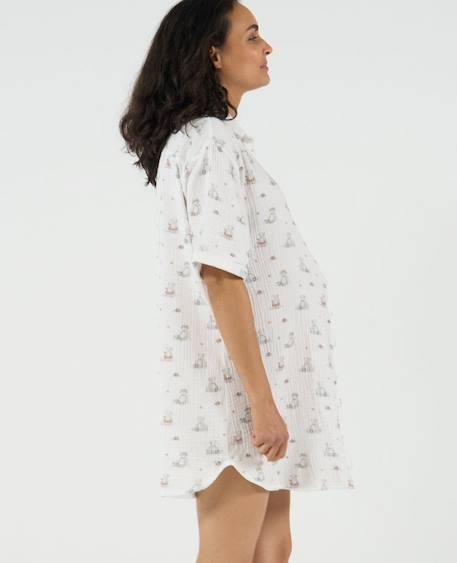 Robe de nuit maternité et allaitement elinor Multicolore 4 - vertbaudet enfant 