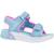 Sandales enfant fille en textile légère confortable Bleu+Bleu blmt+Violet lvmt 5 - vertbaudet enfant 