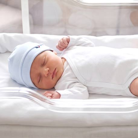 Bonnet de naissance en coton ultra doux Beige+Blanc+Bleu+Écru+Rose+Vert 8 - vertbaudet enfant 
