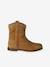 Boots fille cuir zippées marron 2 - vertbaudet enfant 