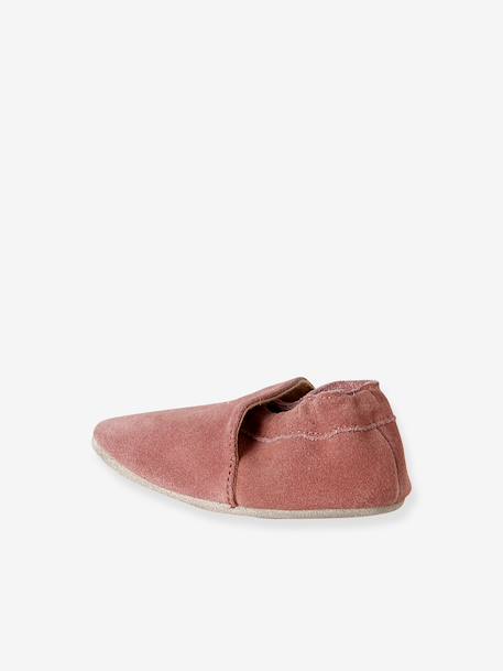Chaussons bébé cuir souple blanc imprimé+bleu nuit+lot rose+or+rose imprimé+rose poudré+vieux rose 43 - vertbaudet enfant 