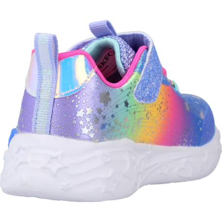 Baskets bébé fille légère Bleu+Multicolore violet 3 - vertbaudet enfant 