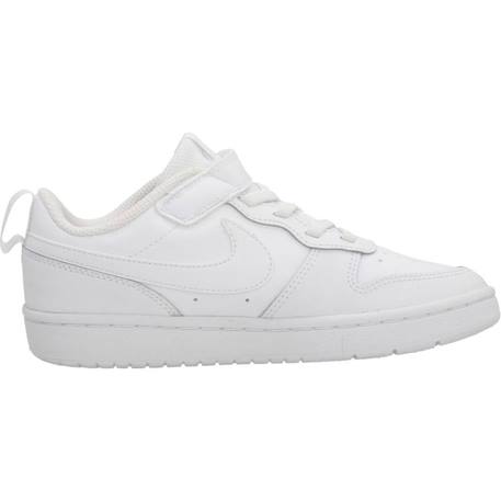 Baskets enfant garçon en cuir court Blanc 1 - vertbaudet enfant 