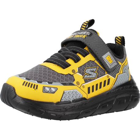 Baskets bébé garçon légère Noir et jaune 4 - vertbaudet enfant 